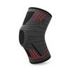 Esportes nylon malha joelheira mola barra de suporte tira de silicone antiderrapante anel de silicone almofada suporte fitness joelheira