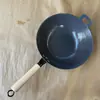 Olla de Hierro Fundido Estilo Antiguo Tradicional Física Antiadherente Sin Recubrimiento Universal para Cocina de Gas e Inducción con Asa