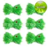 Laço de Pelúcia Verde Fluorescente Acessórios de Cabelo DIY Festa a Fantasia Decoração de Natal Presente Item Quente Transfronteiriço