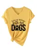 La vida es mejor con mi camiseta casual y elegante de cuello en V y manga corta para mujer de mi sitio independiente de Amazon Ebay