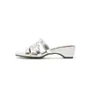 Sandalias de Cuero Genuino para Mujer de Estilo Casual Nuevo de Verano con Aumento de Altura, Sandalias de Cuña Peep-Toe Huecas en Forma de H, Sandalias Slip-On de Punta Abierta