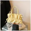 Bolso Nube Plegado de Cadena Versátil de Moda de Gama Alta para Mujer Tendencia Primavera/Verano 2026 Nuevo Bolso Cruzado Pequeño Cuadrado de Nicho