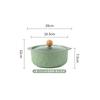 Tazón de Fideos de Cerámica de Doble Asa Estilo Coreano Ins con Tapa para Sopa, Adecuado para Dormitorios de Estudiantes, Tazón de Fideos de Caracol de Alto Valor