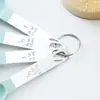 Herramientas de horneado cuchara medidora juego de 8 piezas mango de acero inoxidable taza medidora cuchara medidora herramienta de cocina con báscula juego de cucharas medidoras