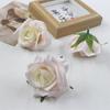 Pintura al óleo rosa simulación boda flor falsa pared DIY hecho a mano material decorativo flores accesorios horquilla flor hacer material