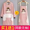 Avental de cozinha impermeável para uso doméstico, macacão à prova de óleo, roupa de trabalho, moda adulta, cintura para cozinhar, estilo ocidental, jantar, manga comprida, feminino