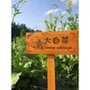 Estaca de Suelo Anticorrosión para Huerto Señal Tablero Vertical para Guardería Etiqueta de Planta Señal Señalización Exterior Señal de Madera Grabado