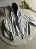 Sudadera de cuadros de doble cara Cleanfit para hombre, primavera y otoño, cárdigan con capucha de estilo retro americano, chaqueta de marca de alta gama de moda