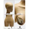 Nuevo maniquí femenino de papel kraft estilo coreano para escaparates de tiendas de ropa, maniquí de medio cuerpo diseñado específicamente para exhibir ropa de mujer