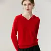 Suéter con Capucha Casual Reductor de Edad 100% Cachemira Pura para Mujer Holgado con Capucha Sudadera de Punto Pulóver Capa Base Venta al por Mayor