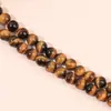 Piedra Ojo de Tigre Amarillo Natural Grado 7A Cuentas Sueltas Accesorios para Joyería DIY Piedra Ojo de Tigre Piedra Ojo de Tigre Azul Cuentas Redondas Productos Semi-Terminados Mayoreo