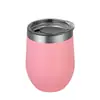 Taza para Huevo Transfronteriza de 12 oz con Aislamiento de Doble Capa de Acero Inoxidable 304, Copa de Vino en Forma de U, Taza Portátil con Forma de Huevo, Venta al por Mayor