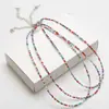 Collar de cuentas de arroz pequeño de venta caliente transfronterizo apilable accesorios de joyería DIY estilo étnico personalizado estilo bohemio cristal