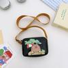 Bolsa de Ombro de Desenho Animado Anime para Meninos e Meninas, Bolsa Transversal Infantil Mini Elegante de Capivara, Nova Carteira Infantil