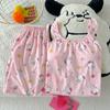 Pijama de Tricô Jacquard com Suspensório Novo Estilo de Verão para Meninas com Bojos Fixos Shorts Conjunto de Roupa para Casa Feminina