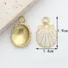 Fabricante de Accesorios para Joyería Estilo Concha, Venta al por Mayor de Joyería DIY Hecha a Mano de Aleación, Accesorios para Joyería DIY con Goteo de Aceite Transfronterizos