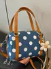 Bolso de Hombro de Lunares Estilo Coreano para Mujer 2026 Verano Nuevo Bolso de Mano Moda Simple Elegante Bolso Cruzado de Moda