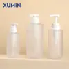 Xumin Em Estoque Frasco Branco de Shampoo 200ml, Frasco de Loção, Frasco de Gel de Banho 500ml, Frasco com Bomba para Álcool em Gel