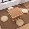 Mesa Quadrada Pequena de Tatami, Mesinha de Centro Pequena Estilo Japonês, Mesa para Varanda de Casa e Janela Saliente, Mesa Baixa Estilo Zen, Mesa Quadrada para Chá, Mesa Kang