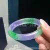 Pulsera de Cuarcita de Hielo Color Primavera al por mayor Pulsera de Punto Hermosa Tricolor Pulsera de Jade Flotante Violeta para Mujer Regalo