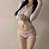 Cuidado con la Pura Pasión Ropa Interior Sexy Sexy para Mujer Bragas Algodón Puro Entrepierna Malla de Encaje Trasero de Melocotón Nuevo Estilo 2025