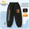 Pantalones Clásicos para Niños Tongtongge Stickman de Montaña y Mar Americanos Estilo Otoño e Invierno con Forro Polar para Niños Grandes Pantalones de Exterior a Prueba de Tres