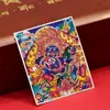 Dzambala Negro pintado tibetano pintura Thangka pintada a mano lienzo central impresión microchorro Thangka cultural y creativo Zakiralam al por mayor