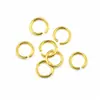 El fabricante suministra anillas abiertas chapadas en oro, accesorios para joyería DIY, anillas de conexión y componentes de llavero redondos desmontables