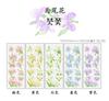 Flor de Ranúnculo/Campanilla/Lirio Multicolor Fantasía Romántica Coreana/Pegatina