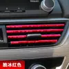Tira decorativa de salida de aire acondicionado para coche, clip creativo, suministros interiores modificados, tira brillante electrochapada en forma de U, color universal