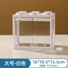 Contenedor de Bloque de Construcción Acrílico en Forma de Caja para Acuario, Pequeño Paisaje Micro de Alta Transparencia para Escritorio de Oficina o Sala de Estar, Decoración Creativa, Apilable
