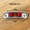 Polea para Puertas y Ventanas de Acero Plástico Ventana de Vidrio Deslizante Móvil Polea de Rueda Doble de Nylon 80/88 Rueda de Ranura Plana Rueda a Prueba de Óxido