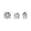 Pendientes de Plata S925 Clásicos de Cuatro Garras con Moissanita de 0.1-5 Quilates de Piedra Única Moda Transmisión en Vivo Venta al por Mayor Directo del Fabricante