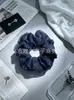 Scrunchies coloridos elegantes e artísticos, elásticos de cabelo florais de malha grande e alta elasticidade, acessórios em estoque para atacado