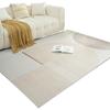 Alfombra Italiana Minimalista de Lujo Ligero, Alfombra de Sala de Estar de Color Sólido, Alfombra para Sofá y Mesa de Café Estilo Wabi-Sabi, Alfombra de Mesita de Noche para Dormitorio