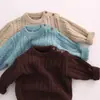 Suéter infantil tiny queen lã lã islandesa tricô grosso cardigã bebê roupas de outono suéter cardigã