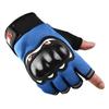 Guantes para Ciclismo Guantes de Caballero Transpirables Cálidos Cortavientos Motocicleta Motociclismo Ciclismo Anti-caída Tácticas de Combate Medio Dedo