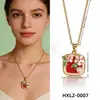 Flor de Perla Popular Transfronteriza Esmalte Acero de Titanio Diseño de Nicho Joyería de Exportación Accesorios de Collar de Gama Alta para Mujeres Verano