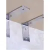 Soporte Triangular de Acero Inoxidable Estante de Almacenamiento para Trípode Soporte Pequeño Soporte Fijo en Ángulo Recto Montado en Pared Soporte para Estante de Partición