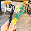 Corda de Tecido Trançado de Nylon Capa de Celular Cordão Nó Bicolor Chaveiro da Moda Corda Anti-perda Pingente Acessórios para Bolsa