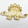 Piezas de Madera de Dinosaurio Pintadas a Mano Dibujos Animados Manualidades de Madera Creativas DIY Materiales de Arte Graffiti Hechos a Mano para Jardín de Infancia