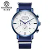 Ochstin Nuevo Estilo Caballero Moda Casual Reloj para Hombre Resistente al Agua Correa de Nailon Reloj de Cuarzo Venta al por Mayor