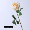 Flor Rosa de Tallo Único Realista al Tacto Adorno de Flor Artificial para Decoración de Hogar, Boda, Exterior, Accesorio para Fotografía