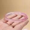 Fabricantes por atacado Brasil alto gelo em pó calcedônia 6mm pulseira redonda em pó ágata de beleza feminina joias presentes