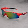 Óculos de sol esportivos de moda para homens e mulheres, óculos de sol à prova de vento para ciclismo, motociclismo, corrida, óculos cruzados, atacado