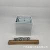 Atacado Balde de Ferro Metálico Branco Simples Vaso de Flores Galvanizado Quadrado de Parede Pendurado Vaso de Flores Decorativo Combinação Modelo Transfronteiriço Estoque Pronto