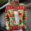 Nuevo cárdigan suéter navideño floral transfronterizo europeo y americano para Amazon, AliExpress y tiendas independientes, versátil y elegante