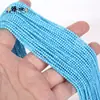 Cuentas redondas pequeñas de 2/3 mm, cristal natural, ágata, turquesa, para pulsera, collar DIY, venta al por mayor, cuentas sueltas, accesorios de joyería