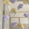 Nube Amarilla Estrella Hogar Amor Cortina Colgante Decoración Cortina de Nube Linda Decoración Colgante Cortina Colgante Decoración Creativa Puerta de Dormitorio