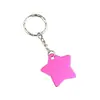 Suministro de placa de identificación para perro de aleación de aluminio de color sólido estrella de cinco puntas etiqueta para mascota colgante fabricantes fuente de placa de identificación para perro de metal Ningbo